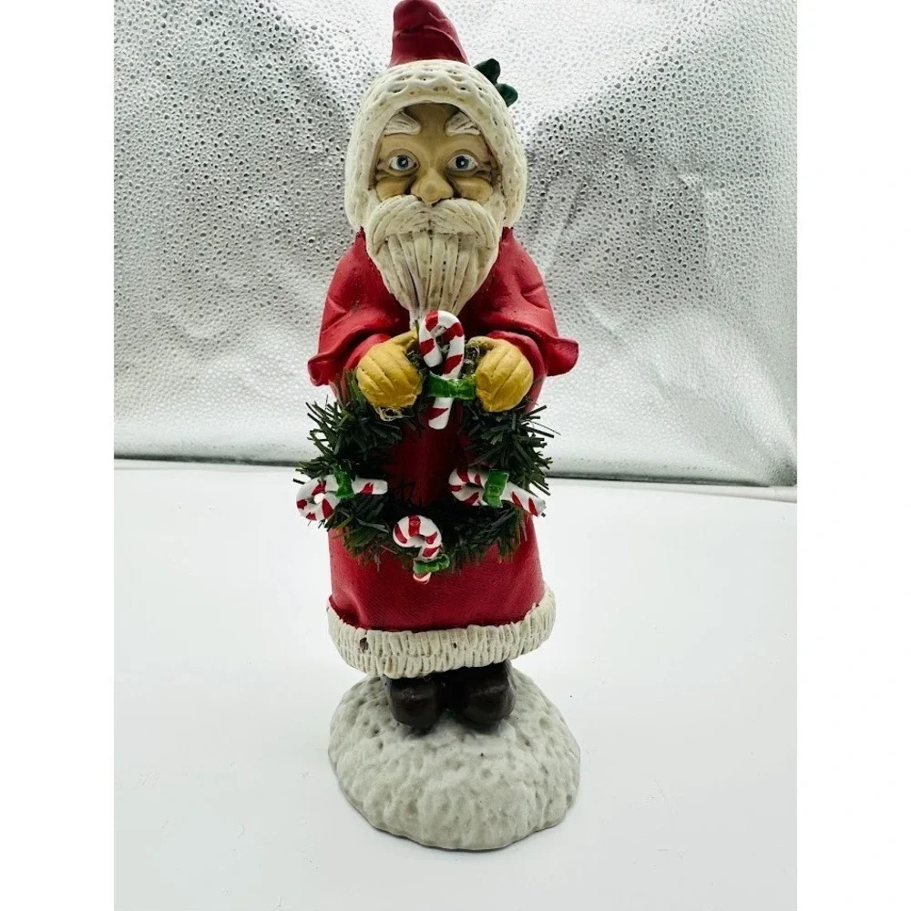 Vintage Santa Claus Resin Figurine Christmas Collectible Decor Rare‎